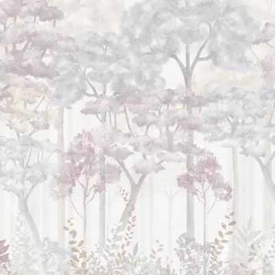 Pastel Forest, Pink pattern image