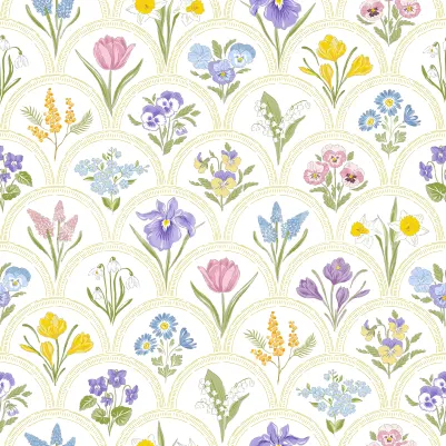 Botanic Arches, Spring pattern image