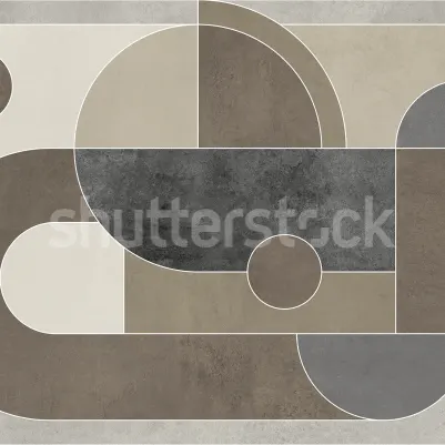 Abstract Geomtery, Greige pattern image