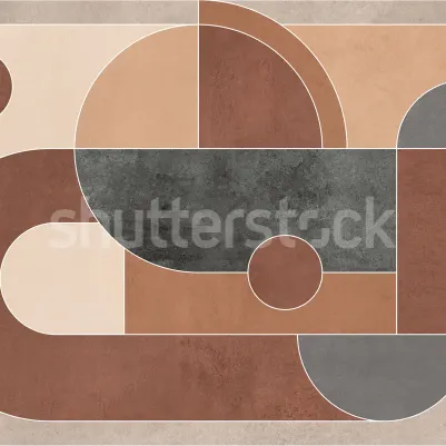 Abstract Geometry, Brown pattern image