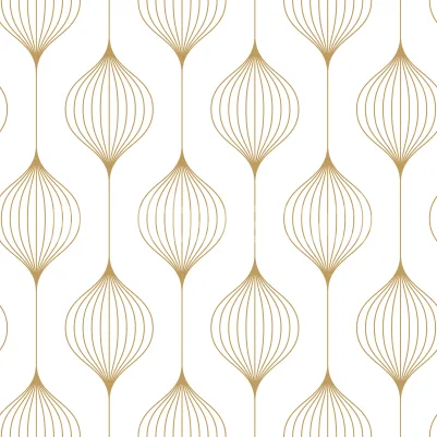 Retro Flow, Mustard pattern image