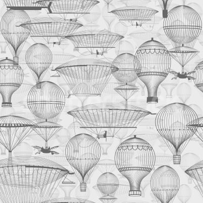 Bon Voyage, Black & White pattern image