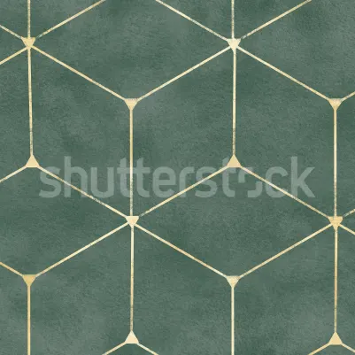 Hexaeder, Green pattern image