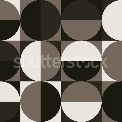 Circle Grid, Brown pattern image