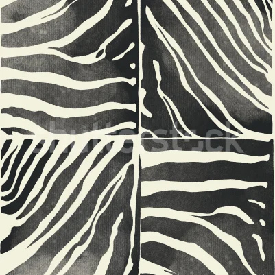 Savanna Stripe, Black & White pattern image