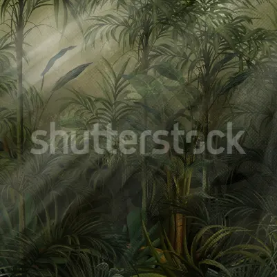 Jungle Shade, Green pattern image