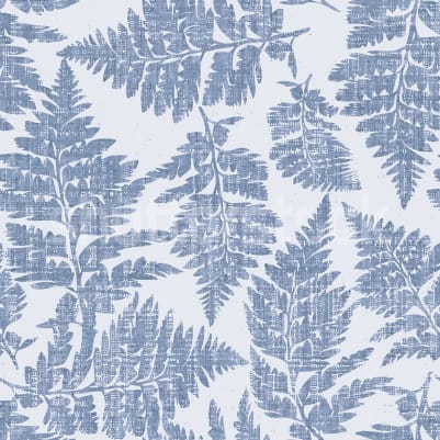 Fern Print, Blue pattern image