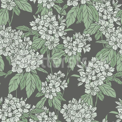 Jasmine Veil, Green pattern image