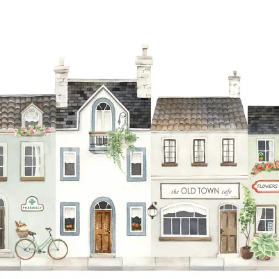 Cobblestone Lane, Pastel pattern image