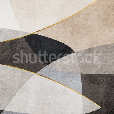 Shapes and Forms, Beige pattern image