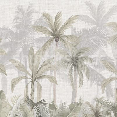 Jungle Canvas, Soft Green pattern image