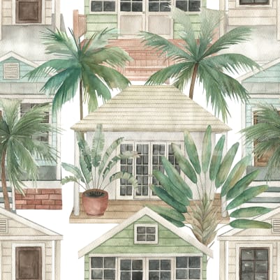 Palm Residence, Day pattern image