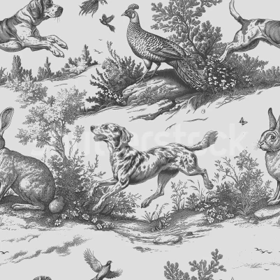 Countryside Tales, London Black pattern image
