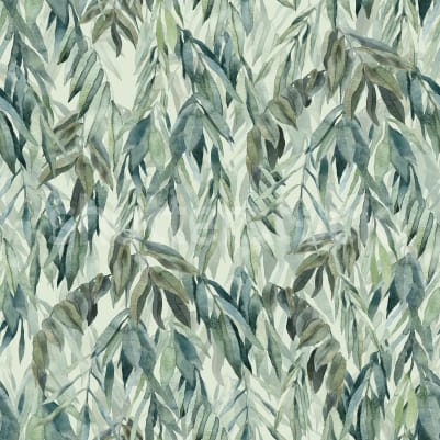 Hanging Branches, Silver Green pattern image