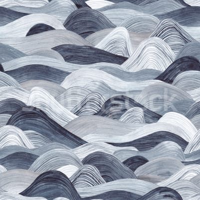 Ocean Waves, Blue pattern image