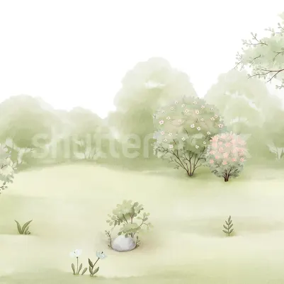 The Garden, Soft Green pattern image