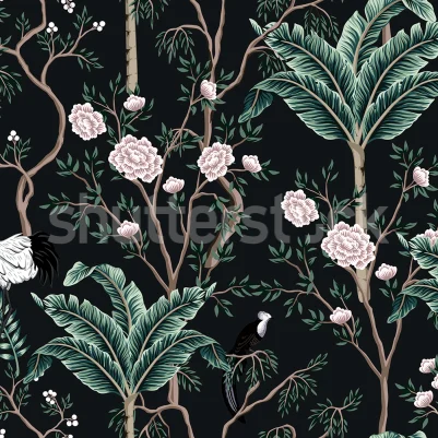 Exotic Garden, Dark pattern image