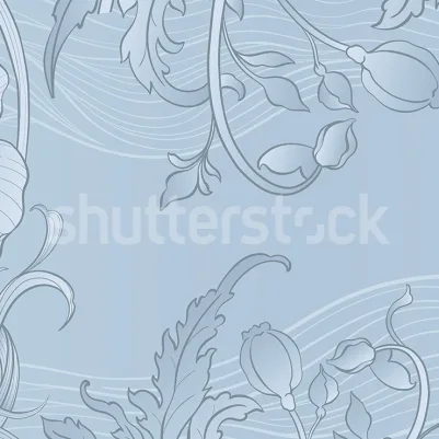 Grand Flora, Blue pattern image
