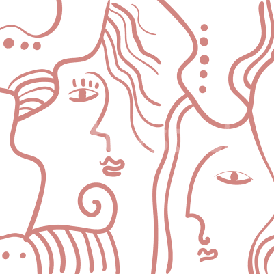 Faces, Pink pattern image