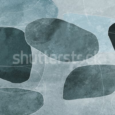 Geometry Forms, Blue pattern image