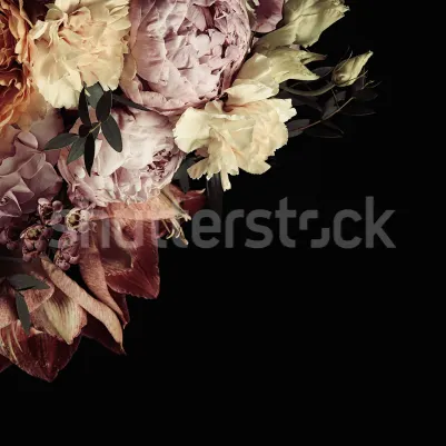 Delightful Flowers, Dark pattern image