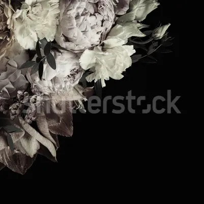 Delightful Flowers, Vintage pattern image