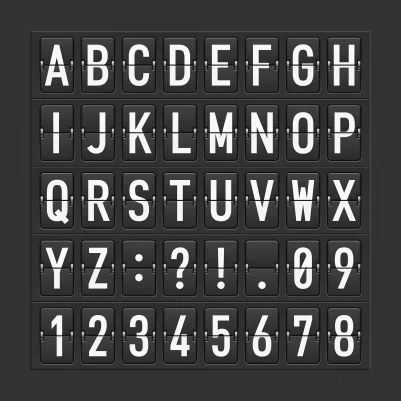 Departure Alphabet pattern image