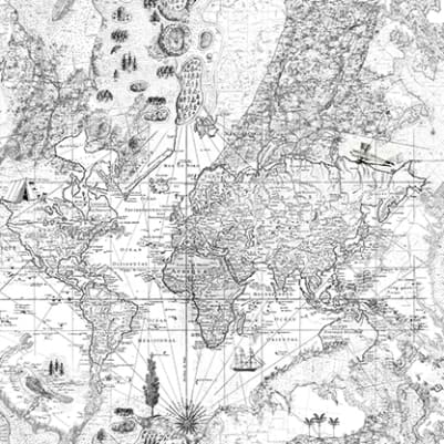Treasure Hunt,  Black and White pattern image
