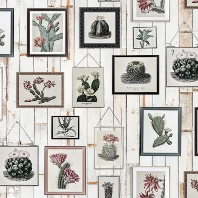 Cactus Wall Art, Faded pattern image