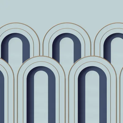Arch Deco, Blue pattern image