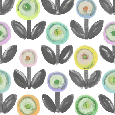 Flower Parade, Licorice pattern image
