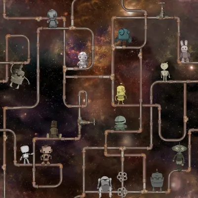 We are Robots pattern image