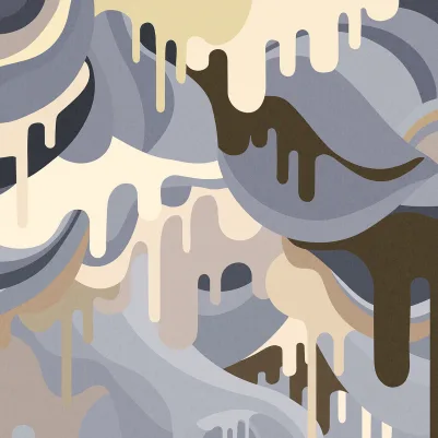 Dripping Rainbow, Beach pattern image