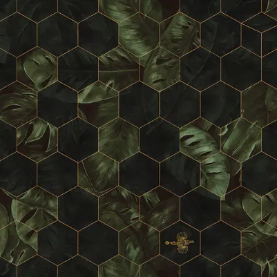 Hexagon Leaves pattern image