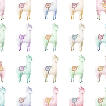 Alpaca Rebel, Rainbow pattern image