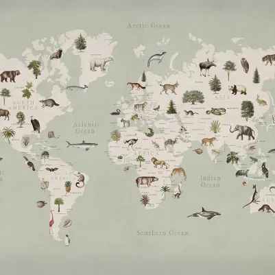 Animal World, Mint pattern image