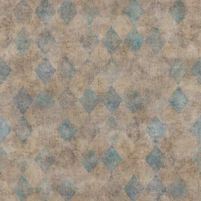 Small Patinated Diamonds Turquoise pattern image