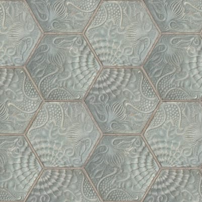 Hexagon Tiles Jade pattern image