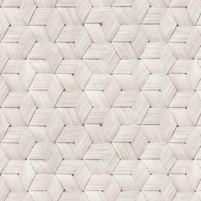 Small Birch Bark Braids, Snow White pattern image
