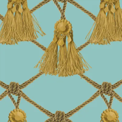 Tassels, Soft Turquoise pattern image