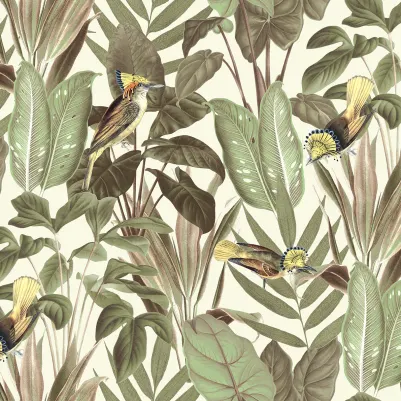 Birds of Paradise, Bright Dawn pattern image