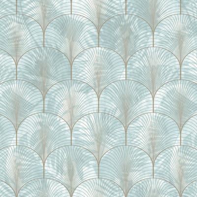 Art Deco Palms, Silver pattern image