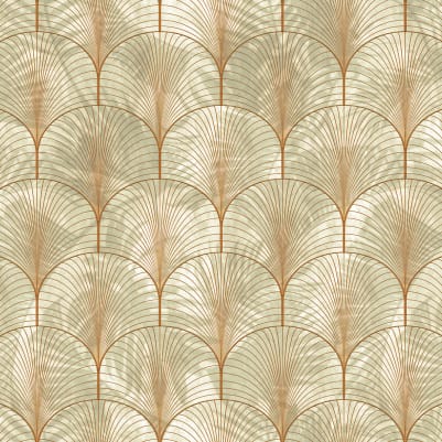 Art Deco Palms, Bronze pattern image