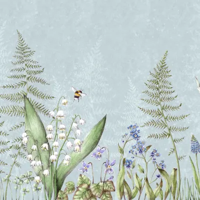 Bumblebee, Light Blue pattern image