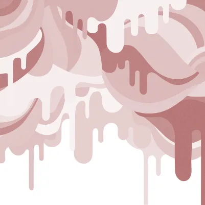 Dripping Ice Cream Pink pattern image