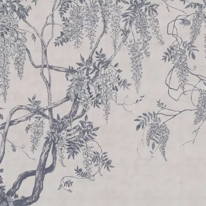 Wisteria Tree, Blue pattern image