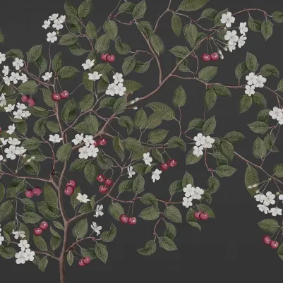 Cherries, Midnight pattern image