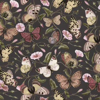 Butterflies, Midnight pattern image