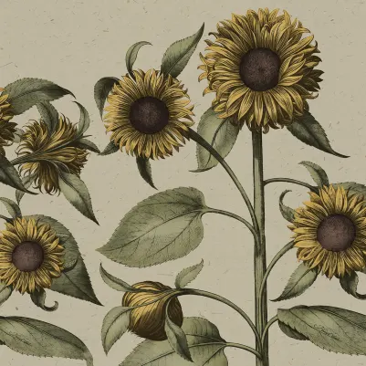 Sunflower, Yellow pattern image
