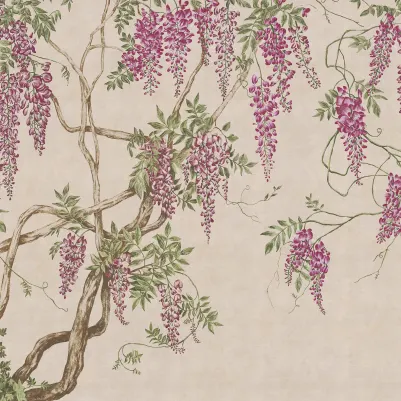 Wisteria Tree, Dusty Pink pattern image